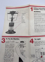 Vintage Coleman Lantern 5152-700 Instruction Manual Only Pamphlet Camping - £14.11 GBP