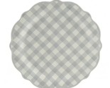 Four (4) Pioneer Woman ~ Gray &amp; White Gingham ~ 10.75&quot; Dinner Plate ~ St... - £48.09 GBP