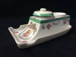 antique porcelain VICTORIA WARE inkwell / inkstand. Marked - $89.00