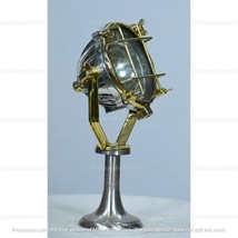 Nautical Antique Solid Brass Search Light Table Spot Lamp With Aluminium... - $668.15