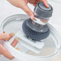 Kitchen Soap Dispenser with Scrubber for Easy Dishwashing - $14.95