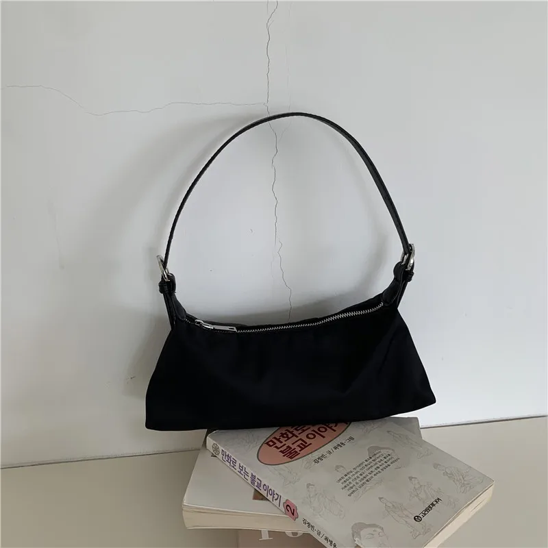 Women&#39;s Bag Canvas Bag  Underarm Baguette Bag Splicing Slung Small Square Bag Au - £61.90 GBP