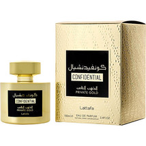 Lattafa Confidential Private Gold By Lattafa Eau De Parfum Spray 3.4 Oz - £22.41 GBP