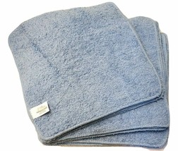 12PCS Wash Cloth Soft Towel Cotton Microfibre Face Cleaning Cloth 12x12 Blue - £23.76 GBP