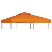 Gazebo Cover Canopy Replacement 310 g / m² Orange 3 x 3 m - £40.83 GBP