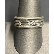 UNISEX 925 STERLING SILVER SPINNER BAND RING SIZE 9.5 SKY - $43.76