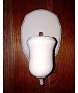 Vintage Paulding Art Deco Porcelain Bathroom Wall Sconce Light Fixture - £29.55 GBP