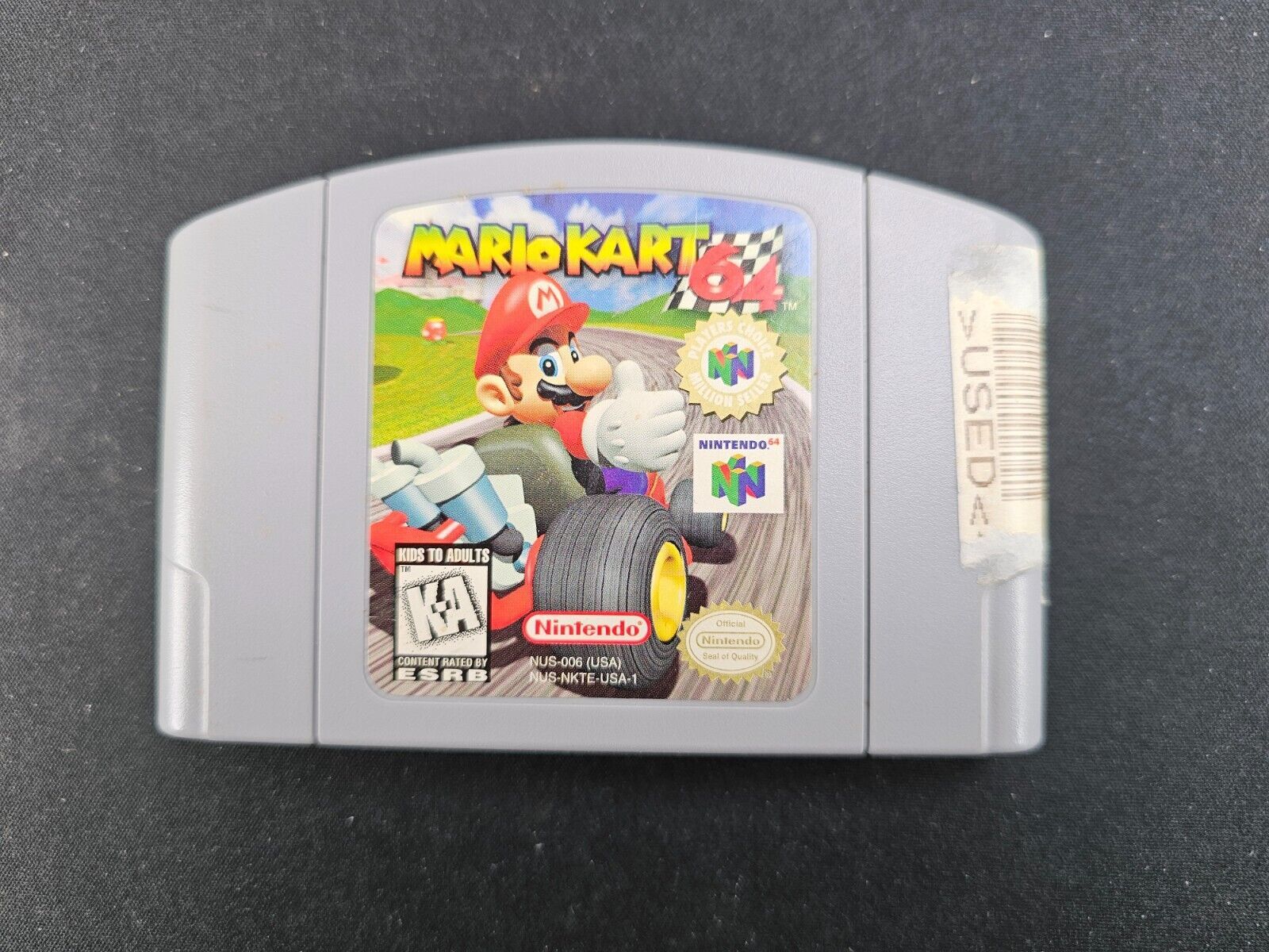 Primary image for Mario Kart Nintendo 64 Original Authentic Game Cartridge N64 Tested, Working