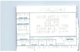 Vintage Iggy Pop Concert Ticket Stub Novembre 8 1986 Detroit Michigan - £35.65 GBP