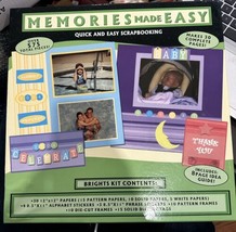 Memories Made Easy Quick And Easy Scrapbooking Kit Set Over 575 Pieces N... - $17.45
