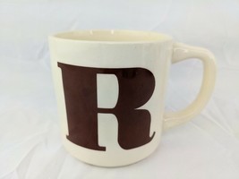 Monogrammed Letter R Ceramic Coffee Mug Cup Vintage USA - £8.72 GBP