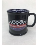 new harley davidson fat boy Raised Logo coffee mug Chrome Rare - $20.81 CAD