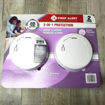 First Alert 2-in-1 Smoke and Carbon Monoxide Alarm 2-Pack PC1210 New Sealed - $29.65
