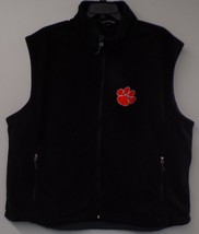 Clemson Tiger Paw Mens Embroidered Fleece Vest XS-6XL Brand New - £23.43 GBP+