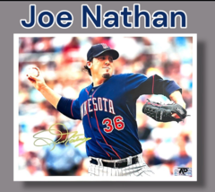 JOE NATHAN AUTOGRAPHED SIGNED MINNESOTA TWINS 8X10 PHOTOGRAPH w/APCOA - $33.87 CAD