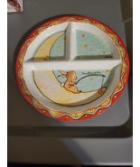 Baby Cie Wish Upon A Star Child’s Divided Plate  Bunny on Moon TA-IT0070 - £18.96 GBP