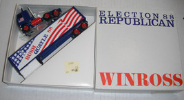 Election--TWO 1988 WinrossTrucks....Democrats + Republicans....made in USA--dh - £23.85 GBP