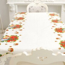 White Christmas Bell Disposable Tablecloth - $276.58 MXN