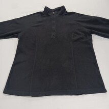 LL Bean Pullover Women’s M Black 1/4 Zip Sweatshirt Outdoor Fleece RN#71341 image 14