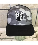 PS Hat Gray Camo Black Mesh Snapback Baseball Cap Mens One Size Fits Most - $14.84