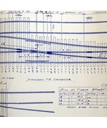 1959 Railroad Bangor Aroostook Original Blueprint #8 Turnout Crossover A... - $118.11