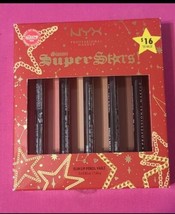 Nyx Makeup Gimme Super Stars Slim Lip Pencil Vault 5 Pencils Nib - £11.73 GBP