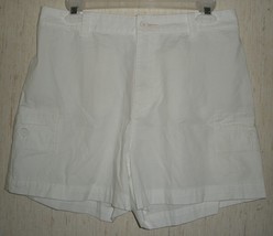 Excellent Womens Lee Khakis Brand White Shorts Size 10M - £14.77 GBP