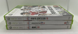  Microsoft Xbox 360 2011 Sports Lots Madden NFL, NHL &amp; FIFA Soccer - £10.98 GBP