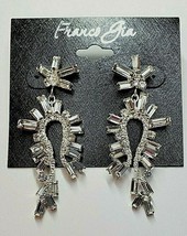 Franco Gia Silver Plated Earrings Special Occasion C Z&#39;s Horseshoe Shape... - £21.00 GBP
