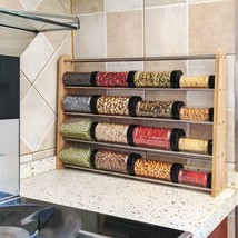 5-Tier Expandable Retractable Spice Rack Storage For Any Sz Countertops Cabinets - £24.10 GBP