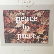 Calm Club Jigsaw Puzzle 500 Pc Peace by Piece Fall Leaves Relaxation Car... - £15.57 GBP