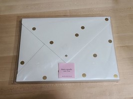 Kate Spade 2x Envelope Folio Case Gold Dot Set Magnetic Closure 9.5x12.75x3/8 - £7.66 GBP