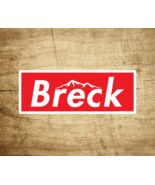 Ski Breck Colorado Decal Sticker 3.75&quot; x 1.5&quot; Skiing Snowboarding Brecke... - £4.21 GBP