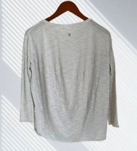 Lululemon Top Athletic Yoga Running Oversized Heather Gray Size Med - $552.51 MXN