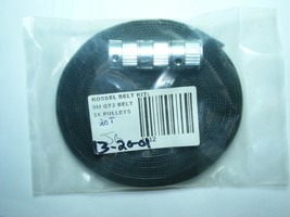 KOSSEL 3D 3X PULLEY 20T 5MM &amp; 5 METER BELT GT2 6 MM WIDE 2MM PITCH USA E... - £10.35 GBP