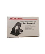 Office Depot Black 50 Sheet Capacity Extra Heavy Duty Hole Punch - £14.19 GBP