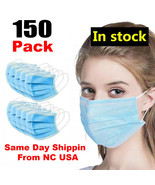 Disposable Non-Medical 3-Ply Earloop Mouth Cover Face Mask with Box 150 Pcs - £33.62 GBP