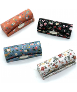 4 Pcs Ladies Floral Lipstick Case Holder with Mirror, Cosmetic Storage K... - $193.69 MXN