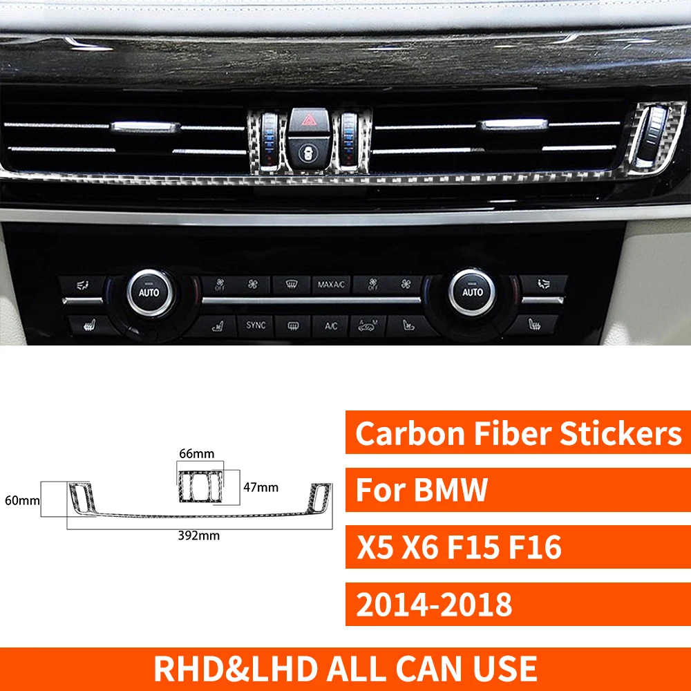 For  X5 X6 F15 F16 2014-2018  Car Accessories Interior Sticker Center Dash Air C - £87.04 GBP