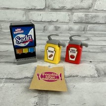 Zuru Mini Foodie Brands Food Court Dispensers Soda Ketchup Mustard Bag - £13.43 GBP