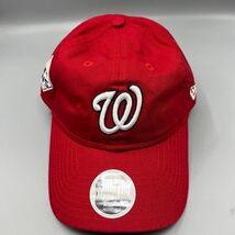 Washington Nationals Hat Women Red 9Twenty New Era MLB WS 2019 Strap Bac... - $17.94