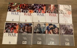 Civil War #4.5,6,7 &amp; Front Line # 7-10 Comics Lot of 10 Comic Books - £46.90 GBP