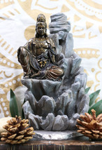 Ebros Bodhisattva Kuan Yin Buddha Backflow Incense Burner Statue 7.5&quot;H - £24.76 GBP
