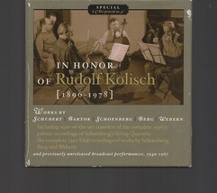 In Honor of Rudolf Kolisch / CD / 6 Disc Box Set / Rudolf Kolisch  / 2003 - £22.30 GBP