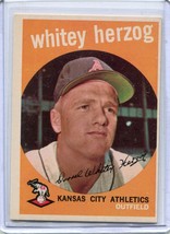 1959 Baseball Card Whitey Herzog Authentic Keepsake  - $10.00
