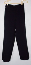 Dressbarn Womens Pants Size 8 Black Full Length Career Cuffed Evening Trousers - $9.99