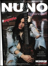 Extreme Nuno Bettencourt 1990 Washburn KC70 guitar ad 8 x 11 advertisement print - £3.31 GBP