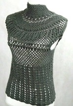 Gorgeous Top shirt fashion Knit Crochet Lace - £30.86 GBP