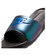Nike Victori One Women Sandals Slides Flip-Flops Black Metallic Navy Purple NEW - $49.87
