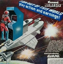 Nemesis Arcade Flyer Original NOS 1985 Video Game Paper Promo 8.5&quot; x 11&quot; Vintage - £48.19 GBP